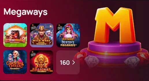 Коллекция Megaways — 160 слотов
